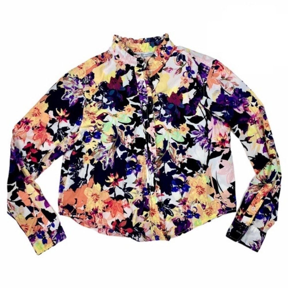 (Up To 50% Off SALE)  Signature Collection Floral Button Up Long Sleeve …